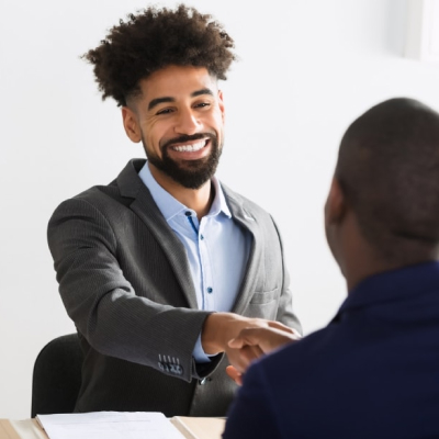 men shaking hands